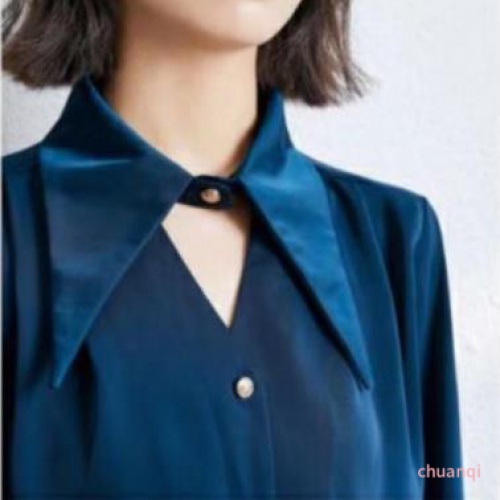 Áo Sơ Mi Nữ Tay Dài Cổ Chữ V Thời Trang Thanh Lịch