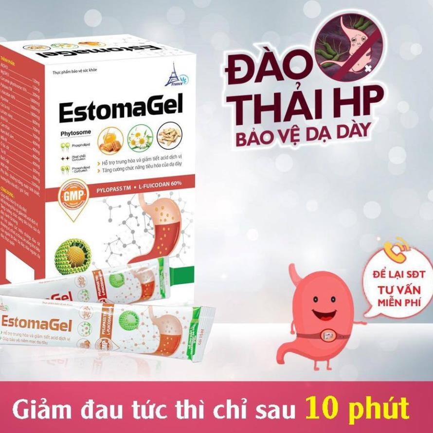 Estomagel – Gói uống hỗ trợ giảm viêm loét dạ dày, tá tràng (Hộp 20 gói)