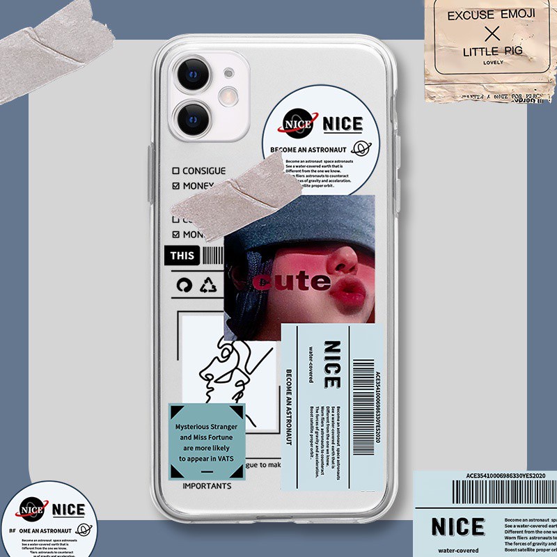 Ốp Điện Thoại Silicon Mềm Trong Suốt Siêu Mỏng Họa Tiết Hoạt Hình Cho iphone 14 MAX 13 PRO 12 / 11 XR 6S XSMAX 7 8 + SE2020 X 6 + XS