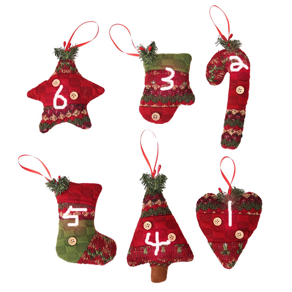 Ready Stock&Christmas Tree Crutches Door Plate Hanging Drop Ornaments  Decoration