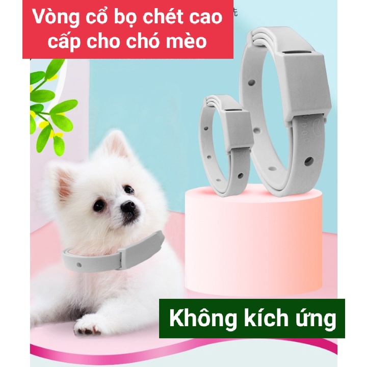 Vòng cổ ve, rận, bọ chét, xua đuổi côn trùng, muỗi đốt cho chó mèo - Hàng cao cấp an toàn cho Pet