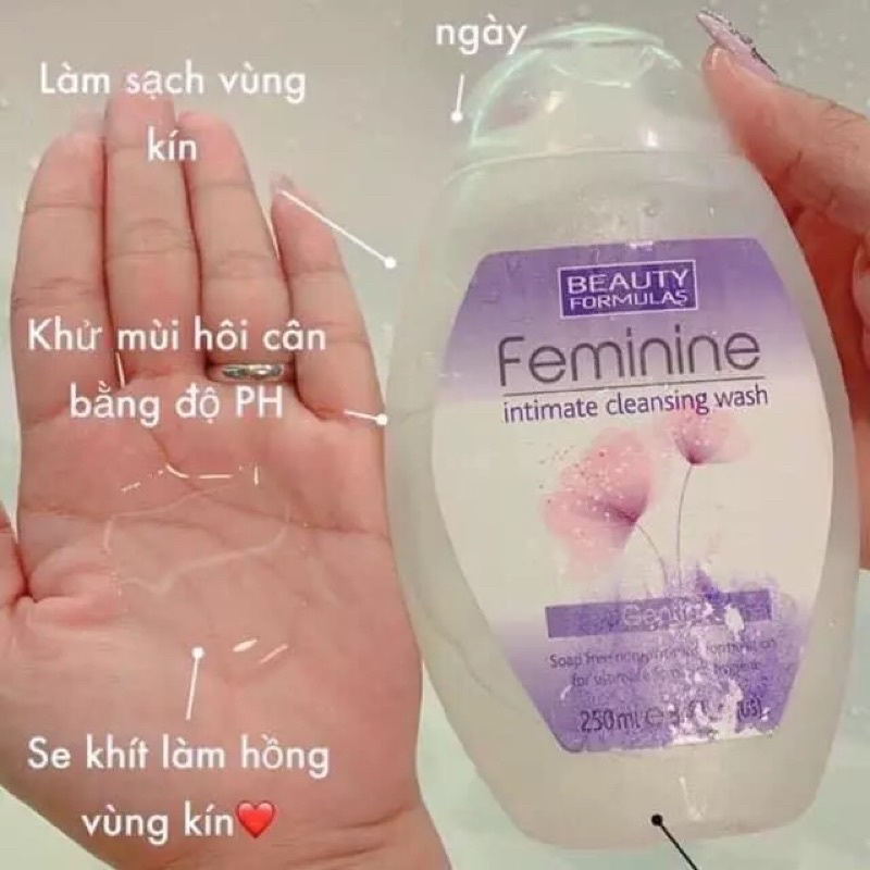 Chai Dung Dịch Vệ Sinh Beauty Formulas Feminine 250ml