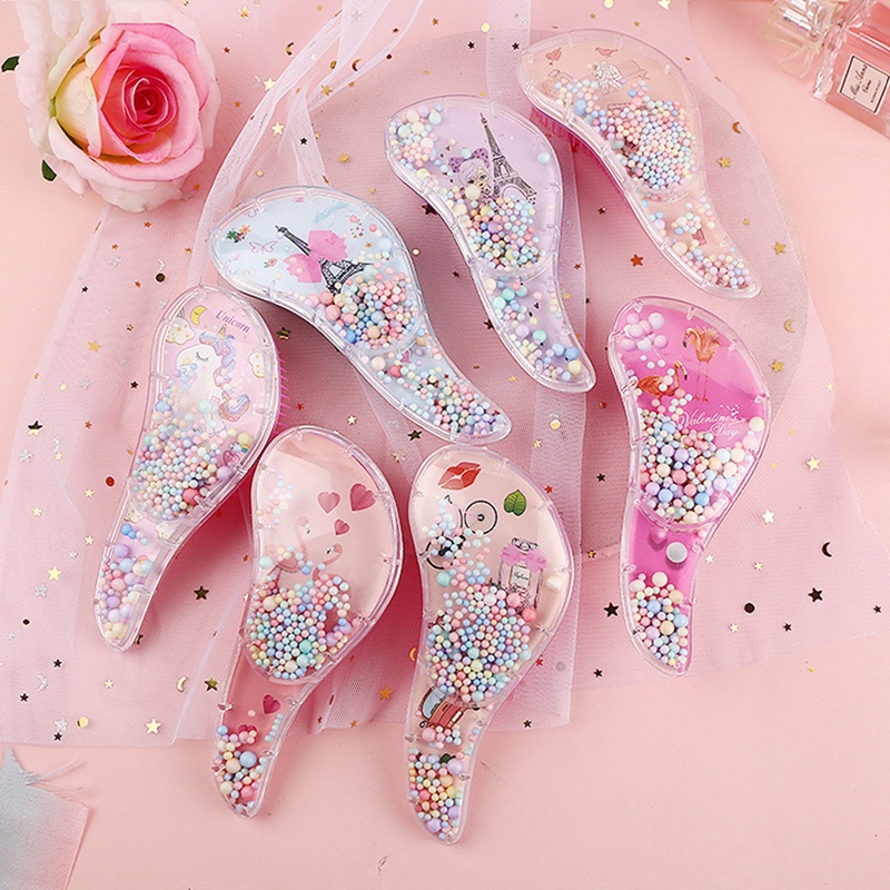 1 Lược Chải Tóc Chống Rối Bằng Nhựa Hình Hoạt Hình Dễ Thương Cho Bé