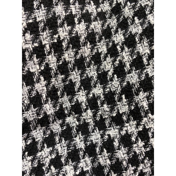 Áo khoác dạ  kẻ ô đen trắng | BigBuy360 - bigbuy360.vn