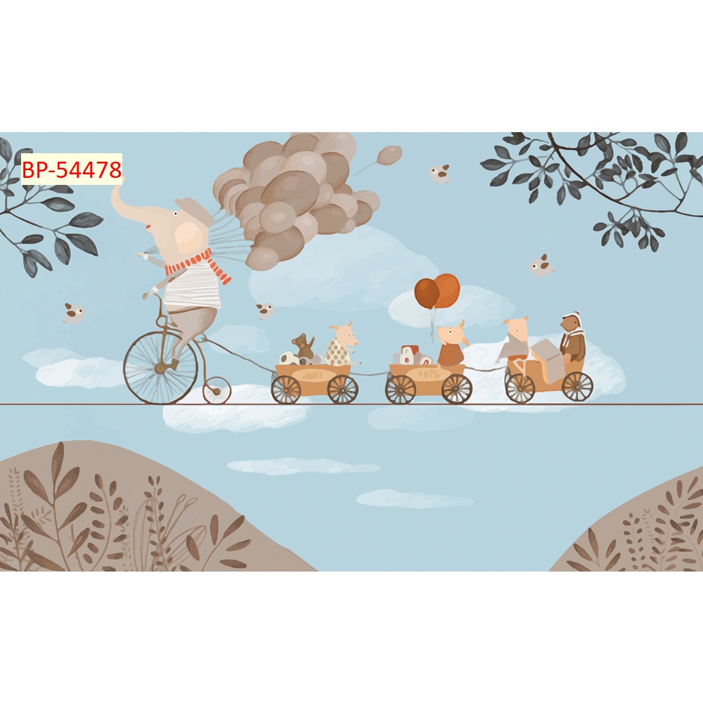 Tranh Dán Tường Trẻ Em 3D Nhiều Chủ Đề BẦU TRỜI, PHI HÀNH GIA KHÁM PHÁ BẦU TRỜI