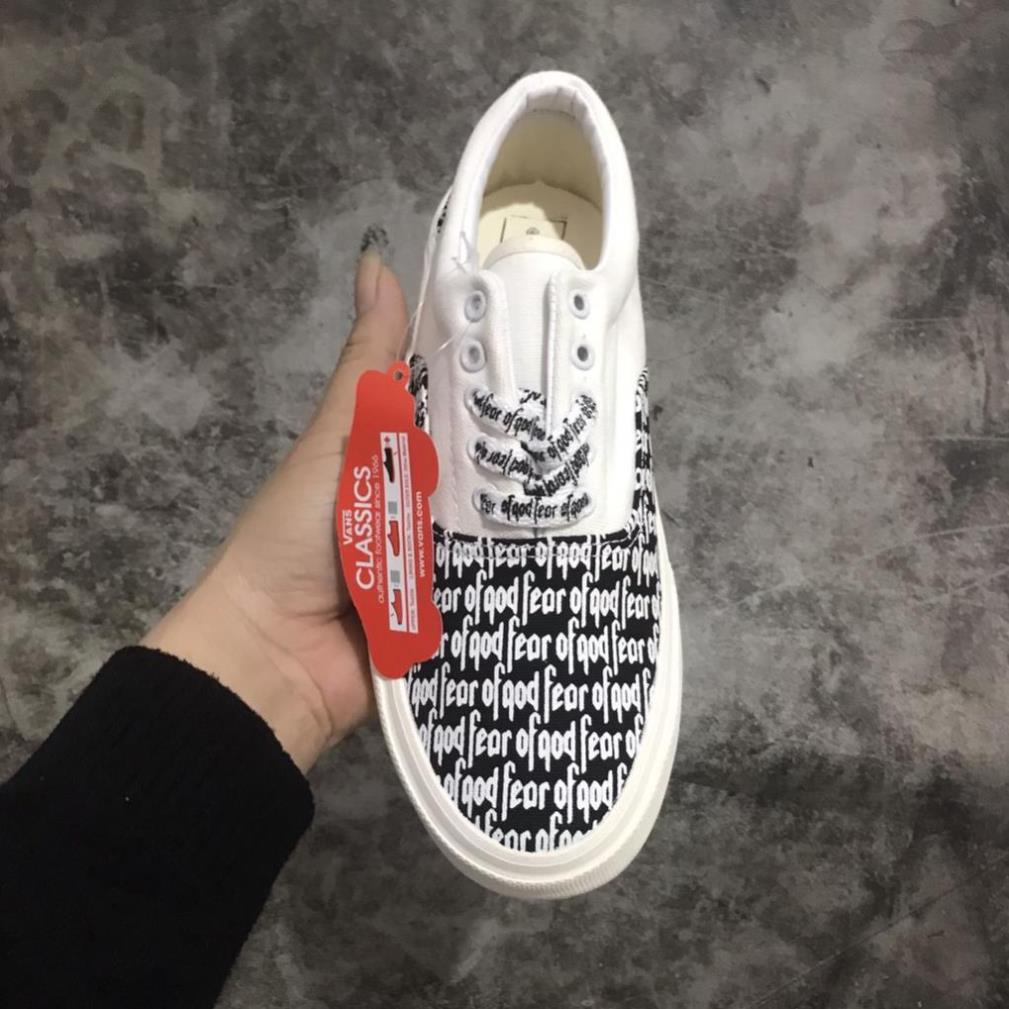Giày thể thao Vans Chữ FOG fear of god nam nữ Giầy sneaker Van buộc dây chính hãng hot trend