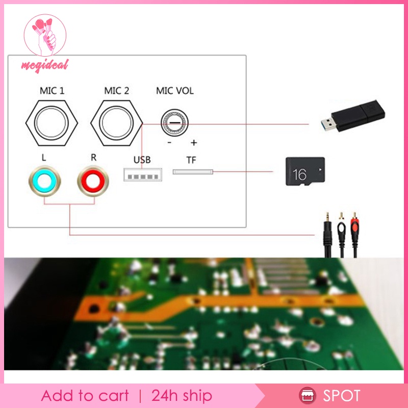 Bo mạch âm thanh stereo 12v bluetooth hỗ trợ usb / thẻ tf đa chức năng cho máy nghe nhạc trên xe hơi kèm phụ kiện