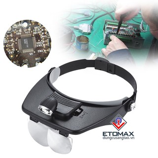 Kính lúp đeo đầu có đèn MG81001-A, Hỗ trợ sửa chữa điện tử, Thăm khám bệnh