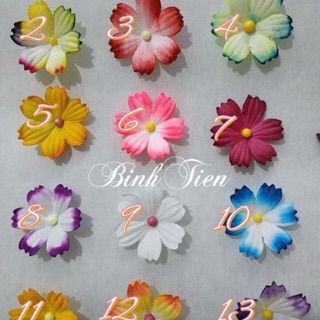 Hoa giấy lụa 3D in gân nổi