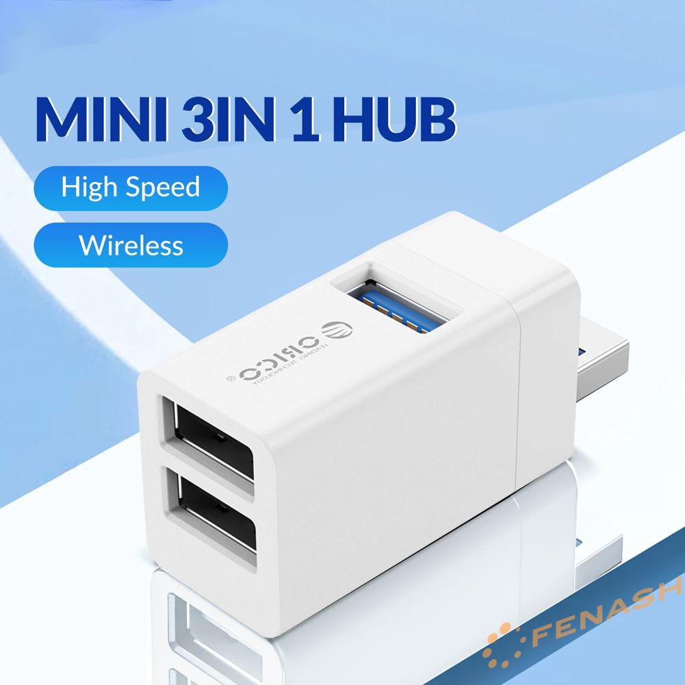 Hub Chia 3 Cổng Usb 2.0 3.0 Orico Tốc Độ Cao Cho Máy Tính