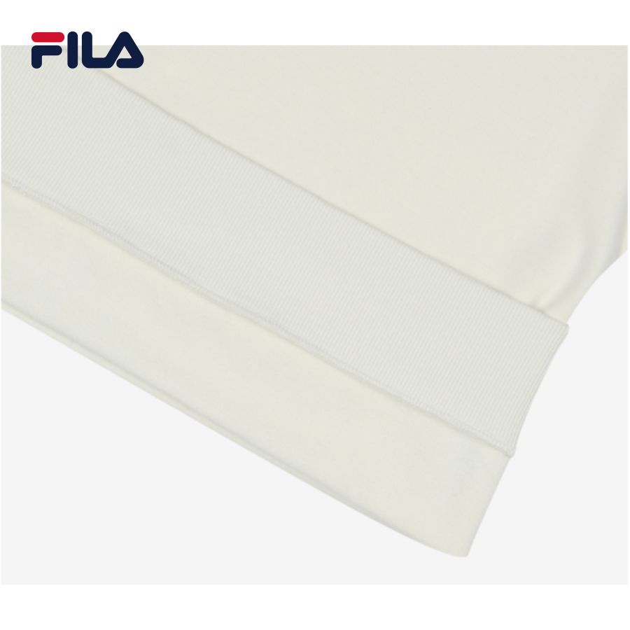 Áo khoác hoodie không nón unisex Fila Linear Logo Mtm - FS2POC3101X-CRM