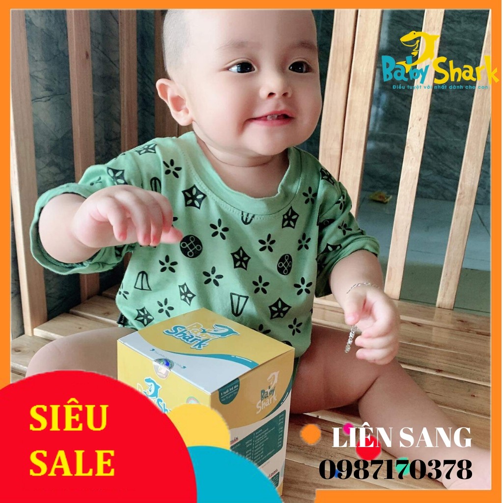 Siro Ăn Ngon BABY SHARK Dinh Dưỡng Cho Trẻ THẤP CÒI ĐỀ KHÁNG KÉM (1 hộp/ 30 gói)