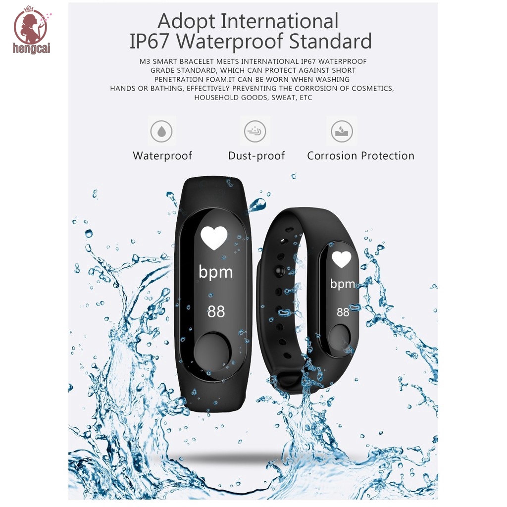 Đồng Hồ Thông Minh M3 Theo Dõi Sức Khỏe Mi Band 3