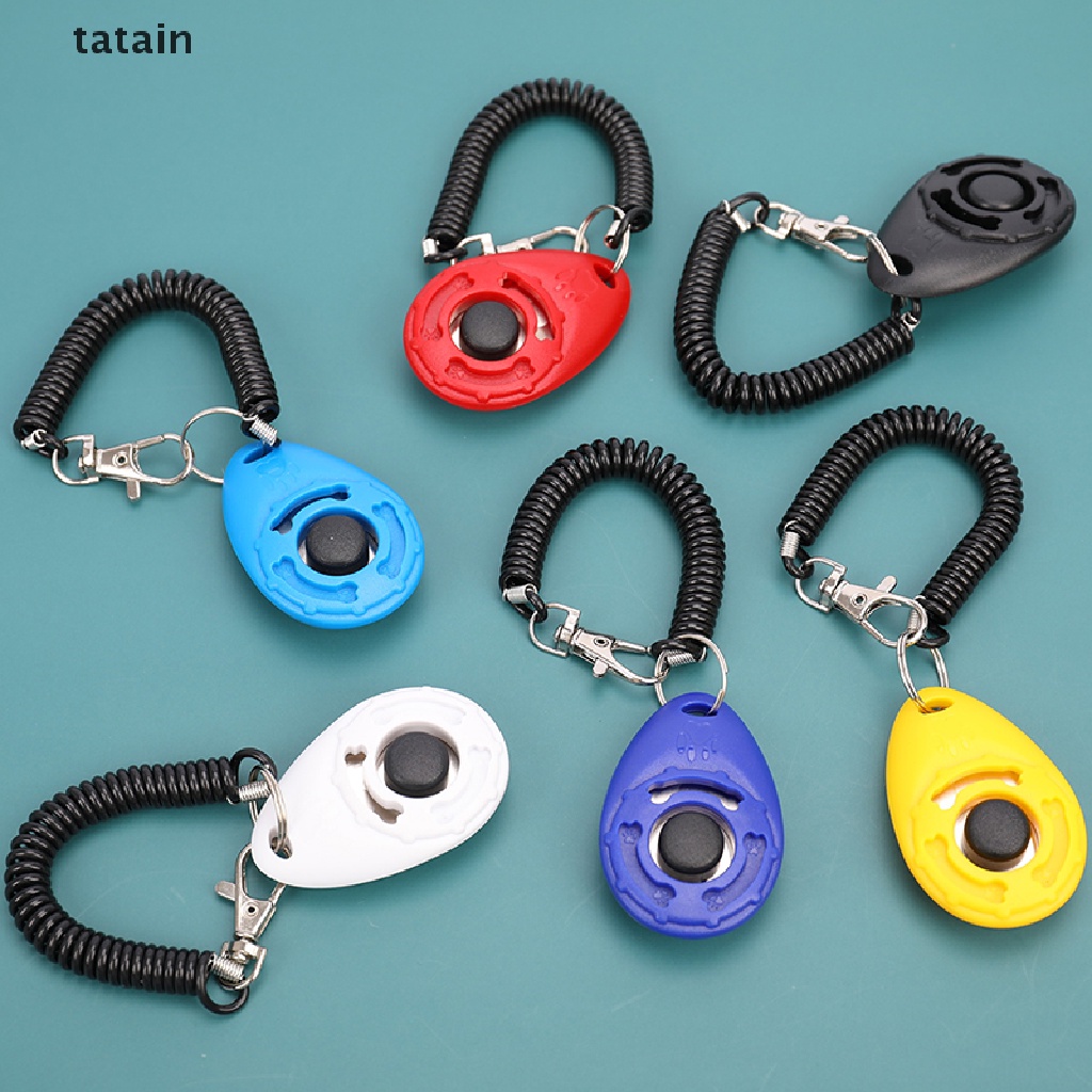 Nút bấm kèm vòng đeo tay huấn luyện thú cưng mèo con/chó con