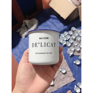 cốc tráng men in logo theo mẫu từ 120c