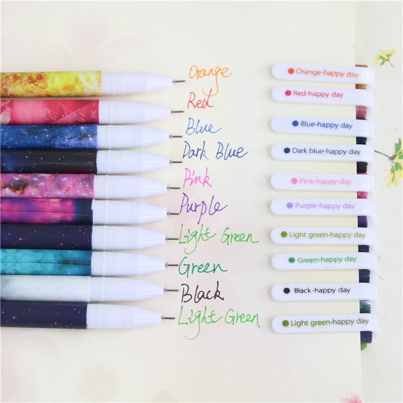 Bộ 10 bút mực Gel hình ngôi sao