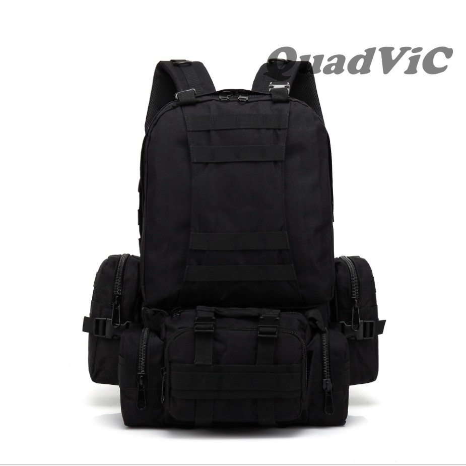 Balo chiến thuật 7D thể thao 53L balo ngoài trời ngụy trang kháng nước Backpack QUADVIC.COM N00203 Giao màu ngẫu nhiên