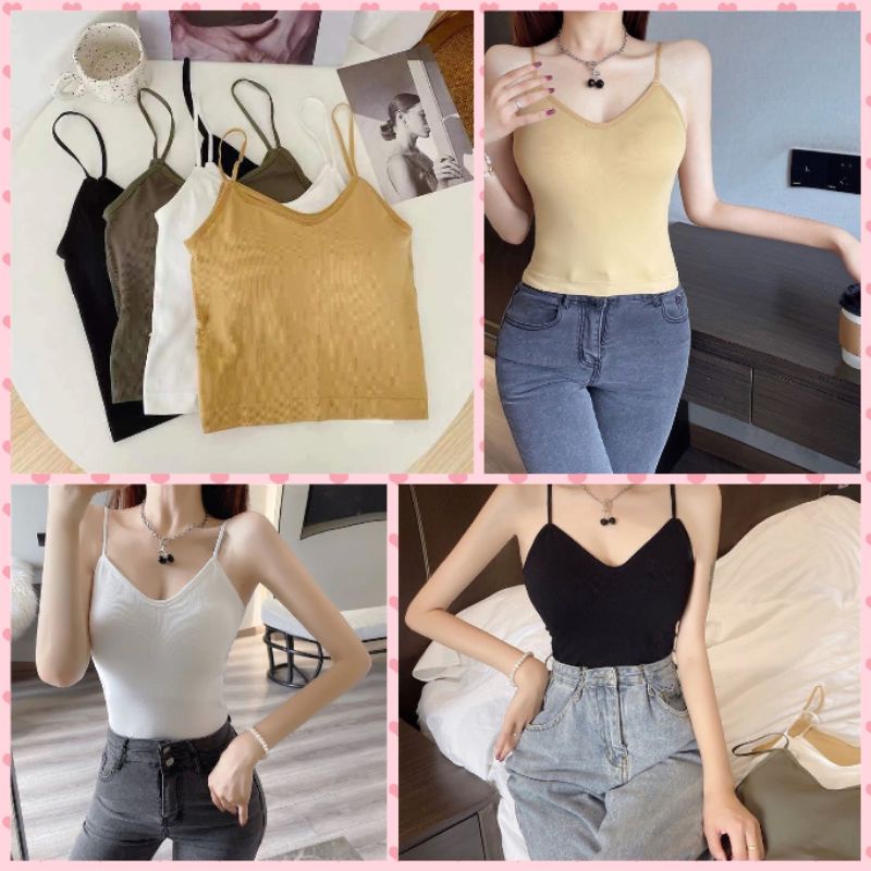 Áo bra dáng thể thao chất thun co giãn, áo ngực 2 dây nữ gợi cảm.