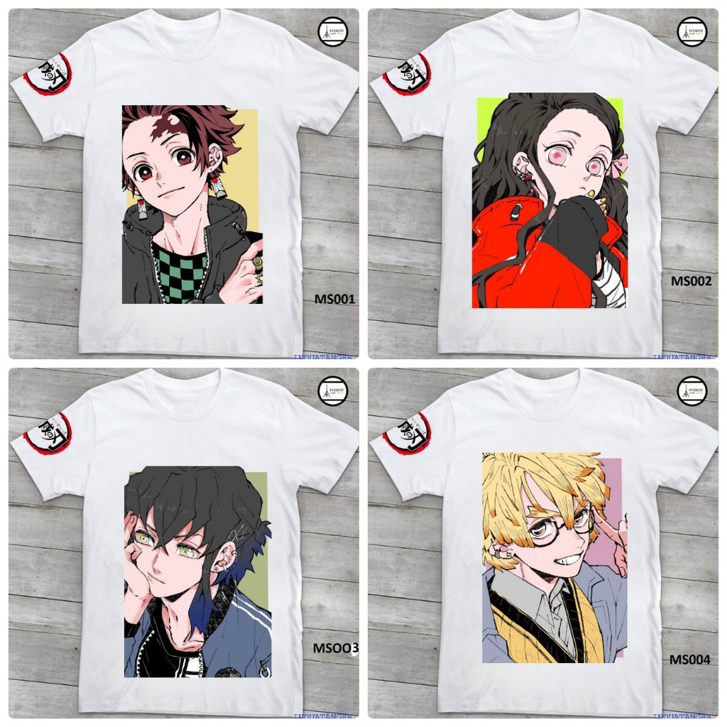ÁO THUN NAM NỮ , 16 NHÂN VẬT TRONG KIMETSU NO YAIBA PHẦN 1 ( NHIỀU Mẫu)