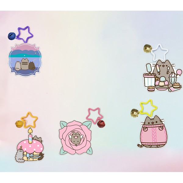 Móc khoá pusheen dẹt vòng MKI9 móc khoá cute móc khoá dễ thương