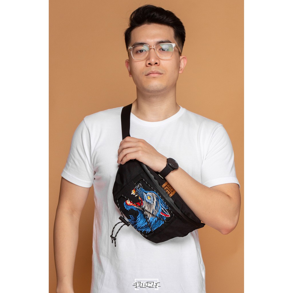 Túi đeo chéo thời trang mini thể thao du lịch nam Hà Nội | Fleek Peculiar Wolf