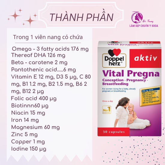 Aktiv Vital Pregna – Vitamin tổng hợp cho bà bầu