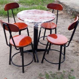 Ghế cà phê gỗ cao su