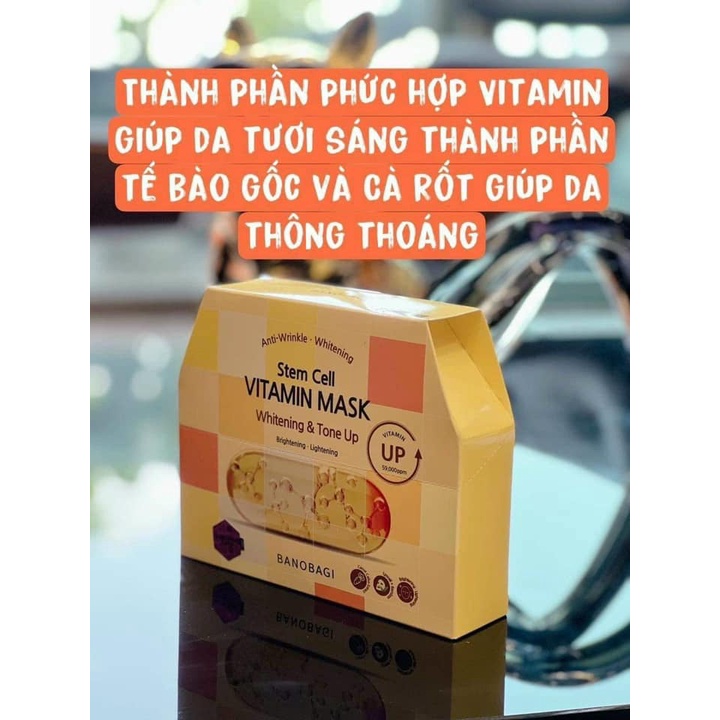 Mặt nạ Banobagi Vitamin Mask mẫu mới 2022 / Banobagi stem đủ màu