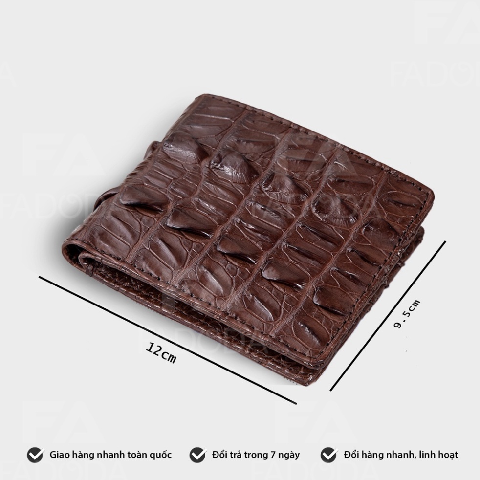 Ví nam da cá sấu FA DO DA FCW03D nhiều màu  Bảo hành 3 năm