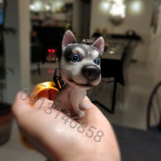 Móc khoá chó kèm dây