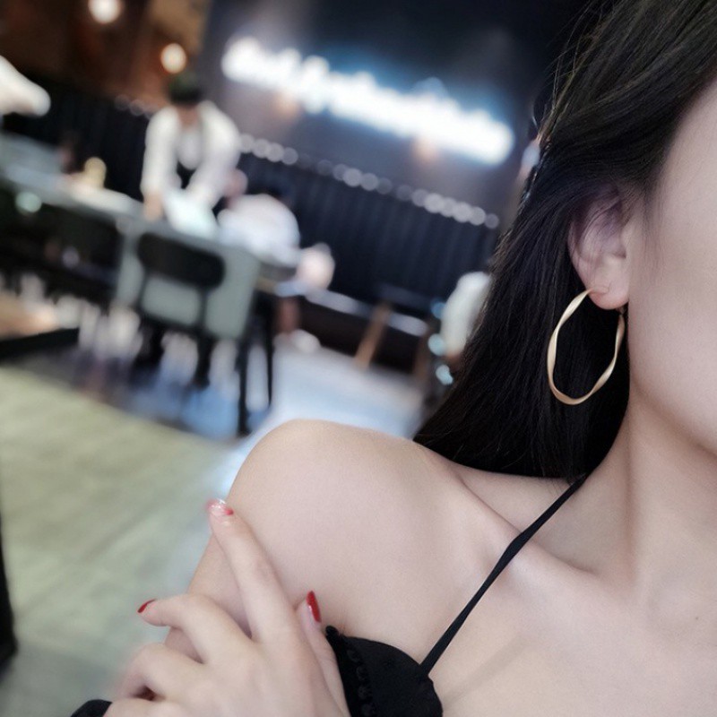 Bông Tai Tròn Đơn Giản Xinh Xắn Theo Phong Cách Hàn Quốc A469