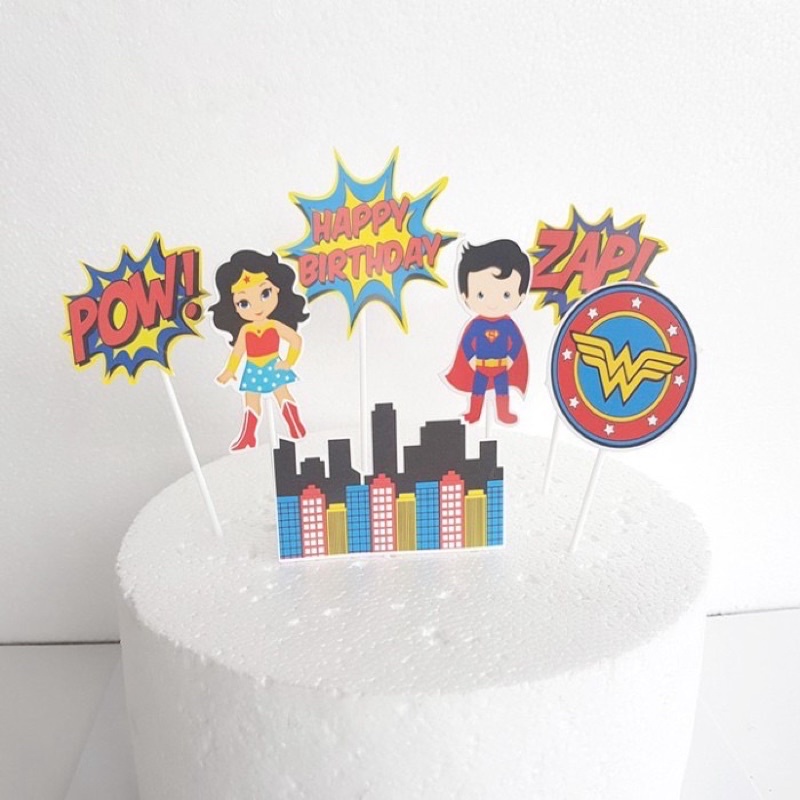 Combo 5 Set Cắm Giấy Siêu Nhân