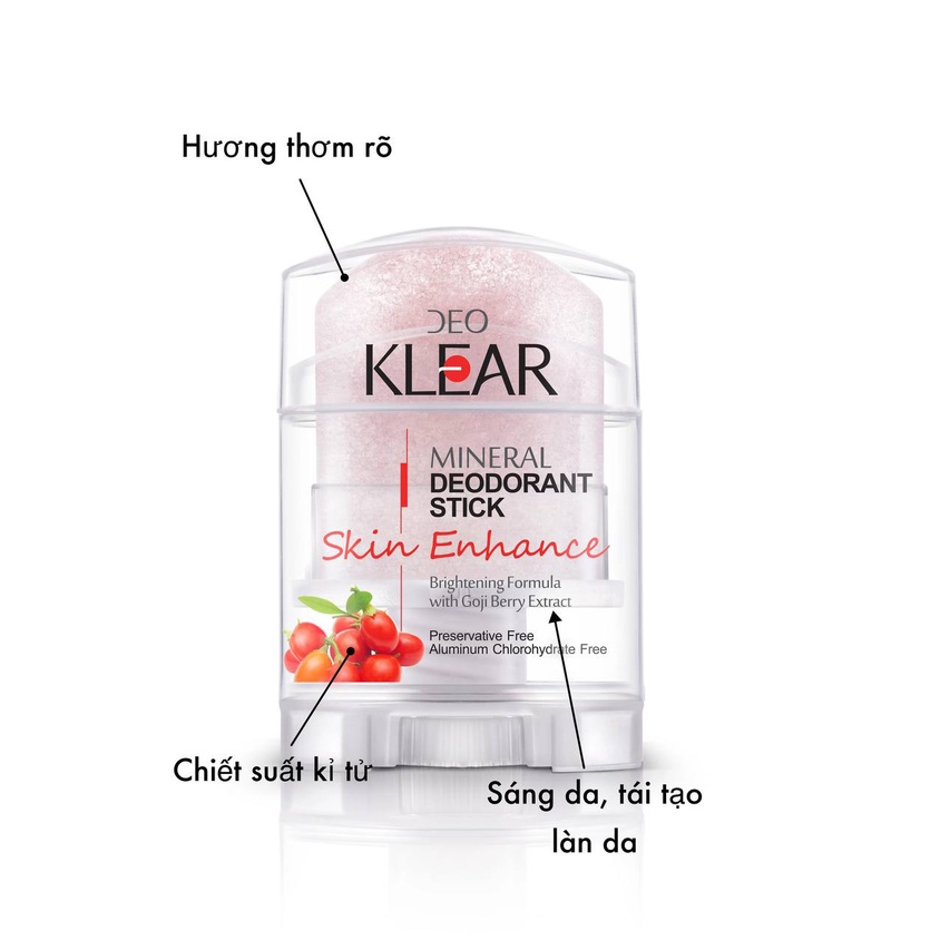 Lăn Đá Khoáng Khử Mùi Cơ Thể Deo Klear Thái Lan