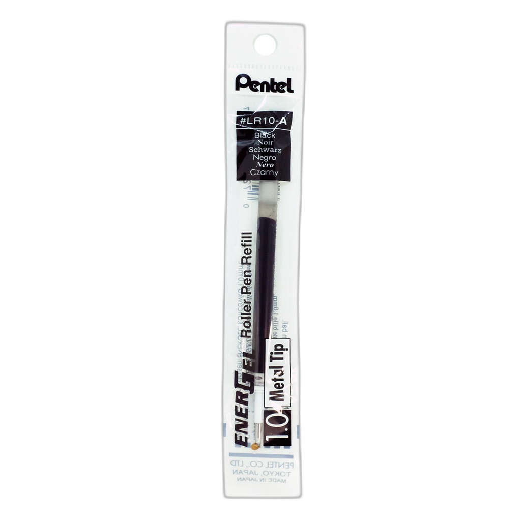 Ruột Bút Bi Nước Pentel LR10 Ngòi 1.0mm | Ngòi Bút Pentel Energel Chính Hãng | 3 Màu Mực Xanh/ Đen/ Đỏ |Siêu Nhanh Khô |