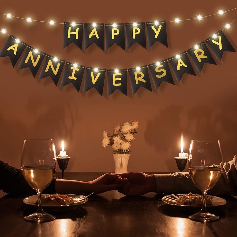 Dây Cờ Trang Trí Chữ HAPPY ANNIVERSARY