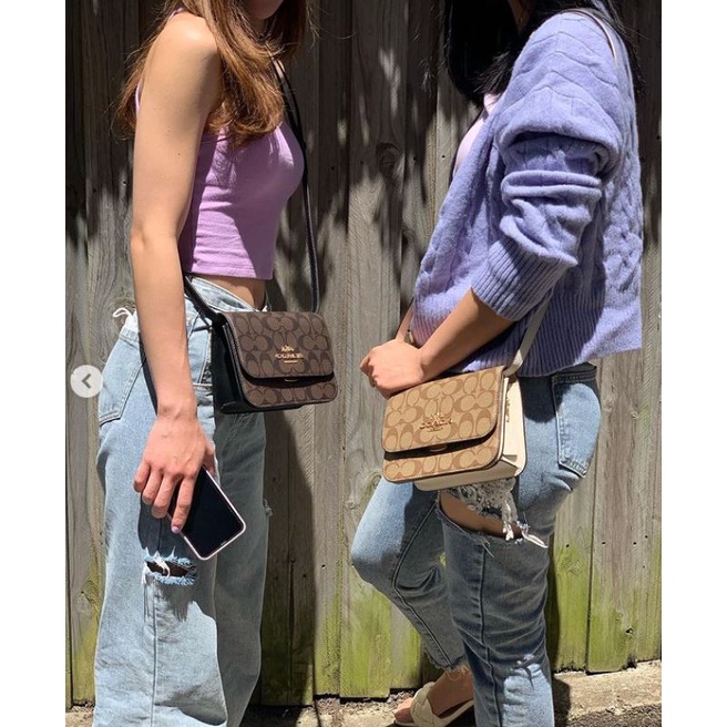 Coach Mini Brynn Crossbody In Signature Canvas-hàng chính hãng