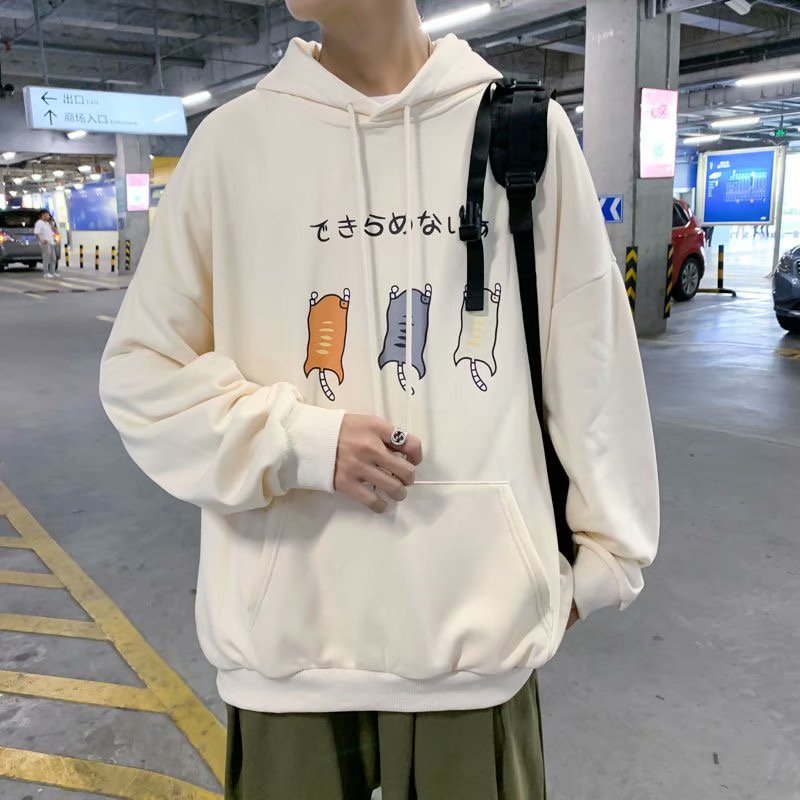 2 Colors【M-XXL】Sweatshirt personality Printing Long Sleeve Hoodie Sweater Coat Couple Outfit Casual Outerwear Loose | BigBuy360 - bigbuy360.vn