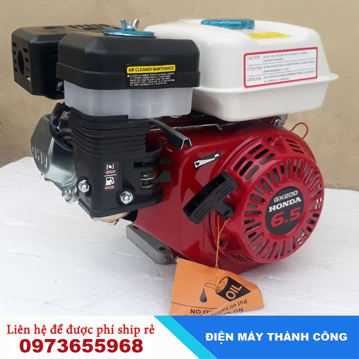 [máy nổ] động cơ GX200 honda 6.5hp , [động cơ] 4 thì  mạnh mẽ , bền bỉ , LOẠI XỊN - BẢO HÀNH 1 NĂM