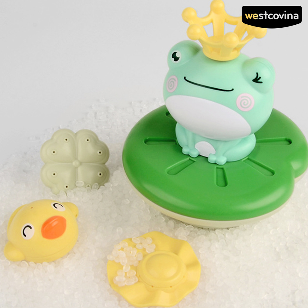 Phương Tây♋Đồ Chơi Xịt Nước Hình Chú Ếch Hoạt Hình Đáng Yêu Cho Bé Khi Tắm