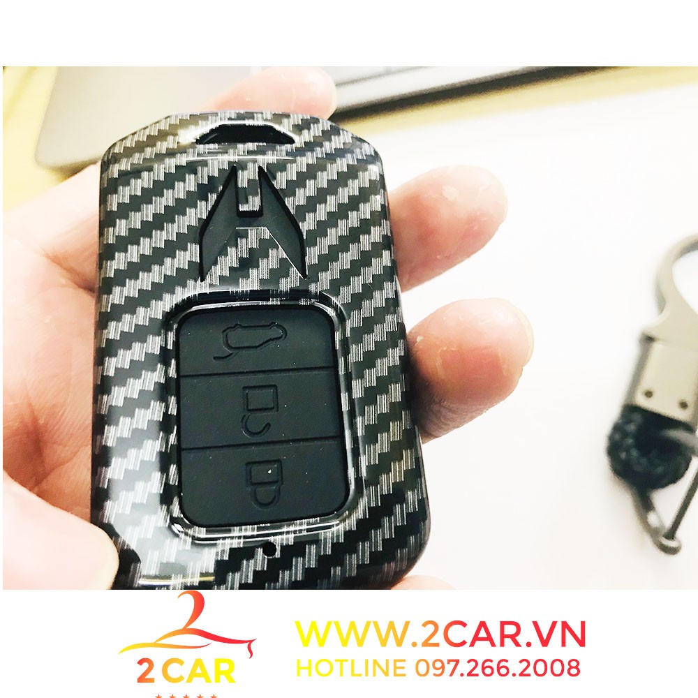 Ốp chìa khóa carbon xe Honda City, Civic, HRV, CRV, Brio, BRV, Jazz 2018 2019 2020 2021 2022 2023 vân cacbon cao cấp