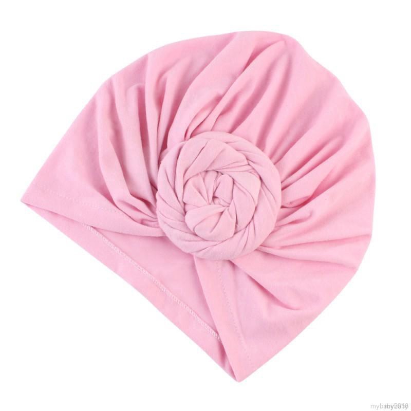 Khăn turban trùm đầu màu trơn phong cách Hồi giáo độc đáo cho bé gái