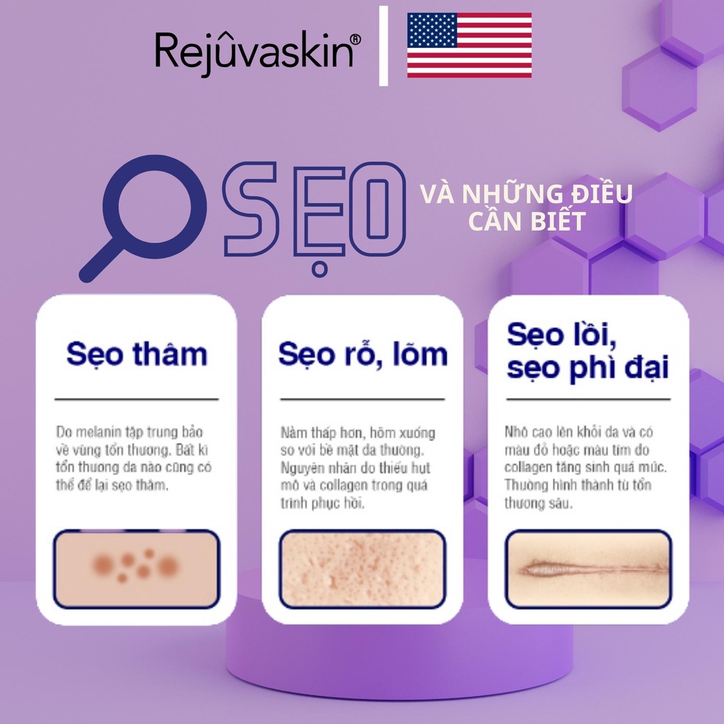Kem Scar Esthetique 10ml xóa Sẹo Thâm, lấp đầy Sẹo Rỗ, Sẹo Lõm của Rejuvaskin Hoa Kỳ