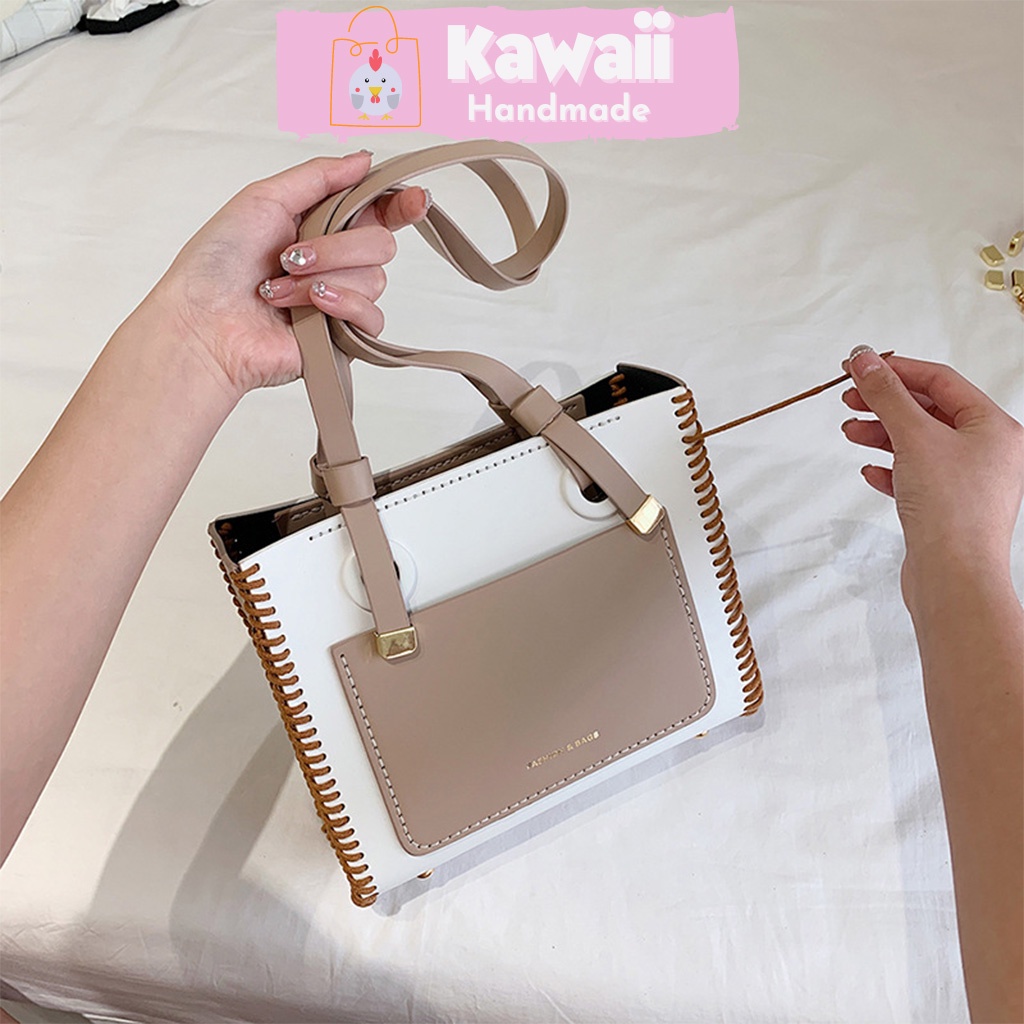 Túi handmade, Túi tự đan DA23 đầy đủ phụ kiện có video hướng dẫn Kawaii_Handmade