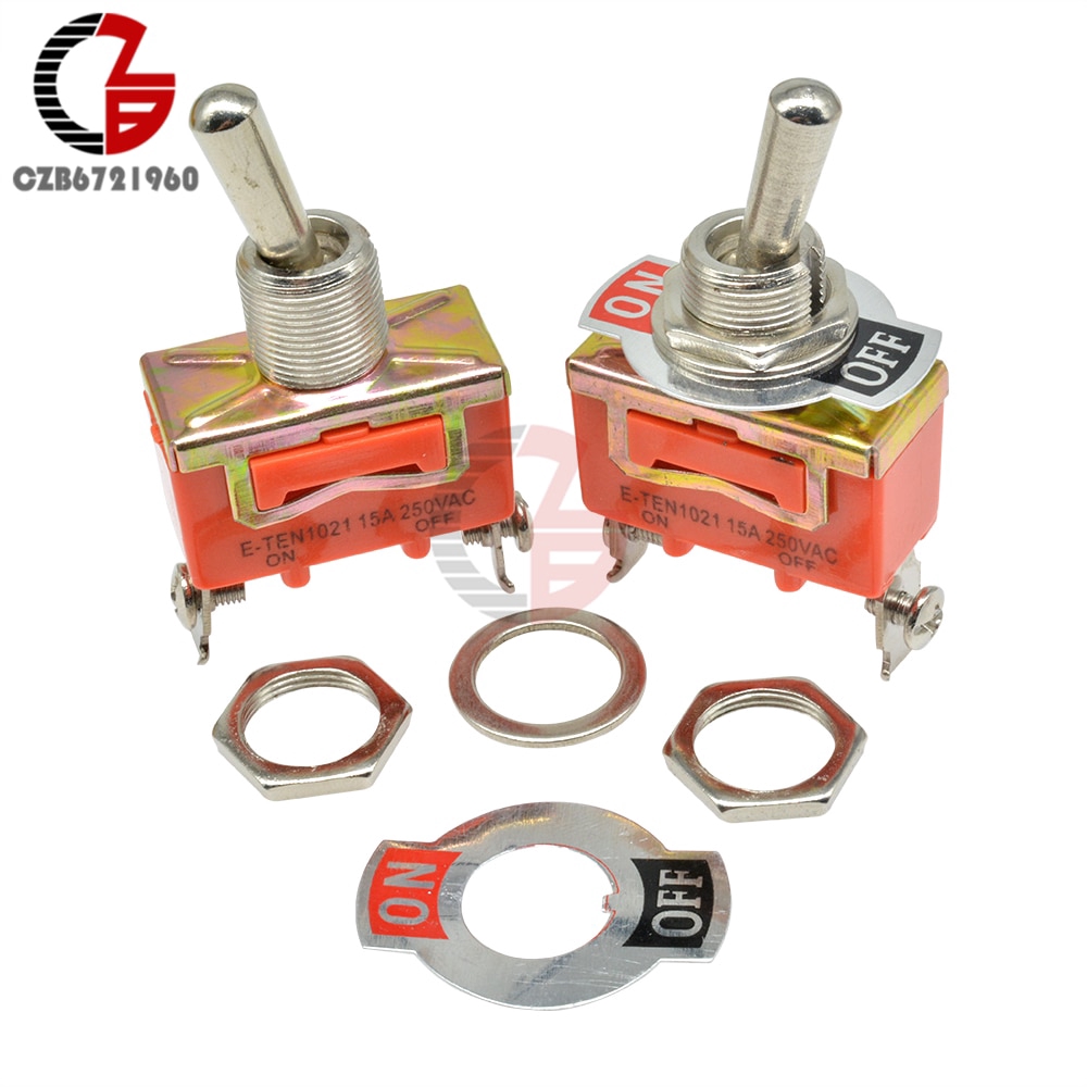 Công tắc bật-tắt chuyển đổi E-TEN 1021 29 * 14.5MM 2 chấu nối màu cam bằng tơ đồng 250V 15A cho máy tính loa ô tô | BigBuy360 - bigbuy360.vn