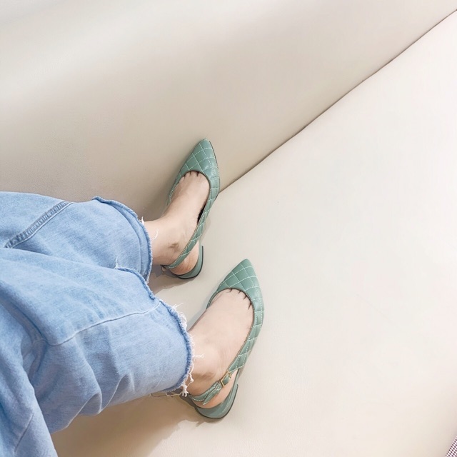 GIÀY BÚP BÊ CHẠY CHỈ KHOÁ GÀI SIÊU XUẤT SẮC [SẴN+HÌNH THẬT]