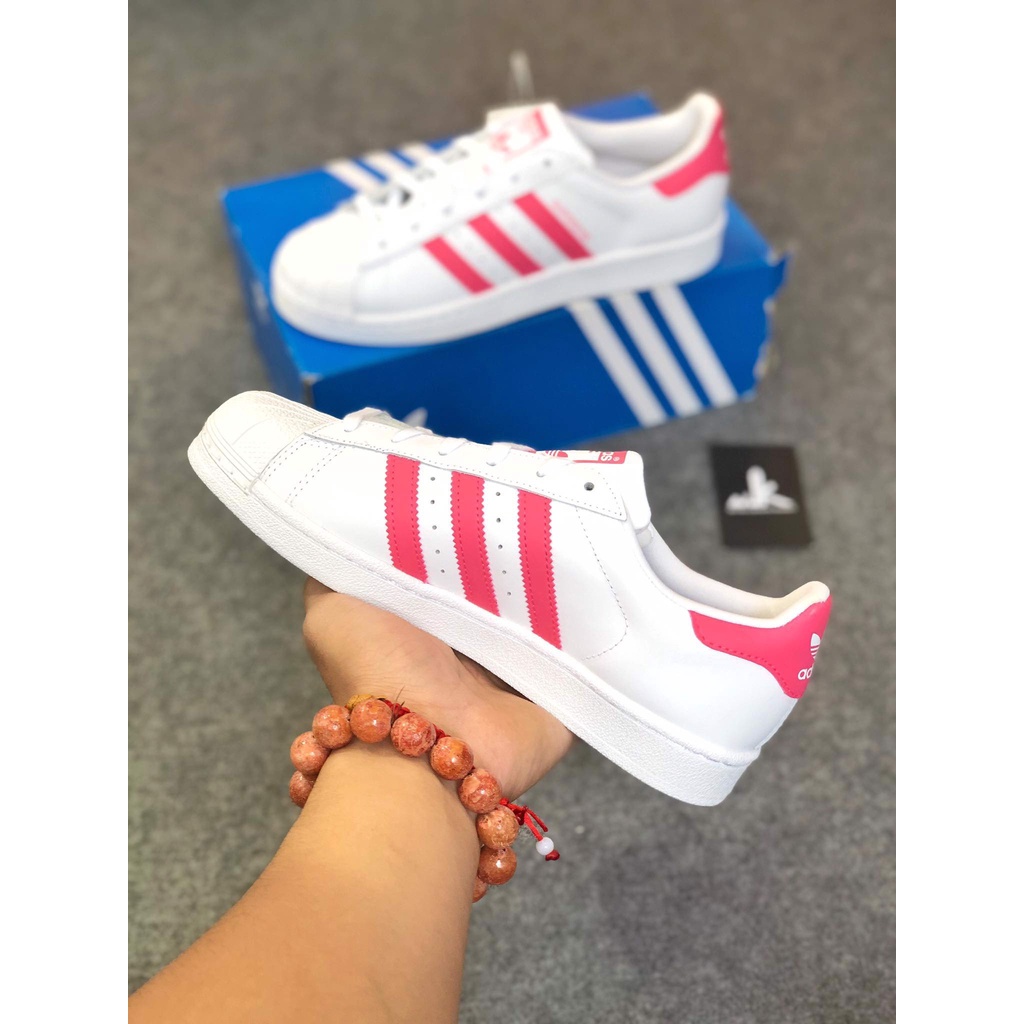 Giày Adidas Superstar Cloud White Real Pink CG6608