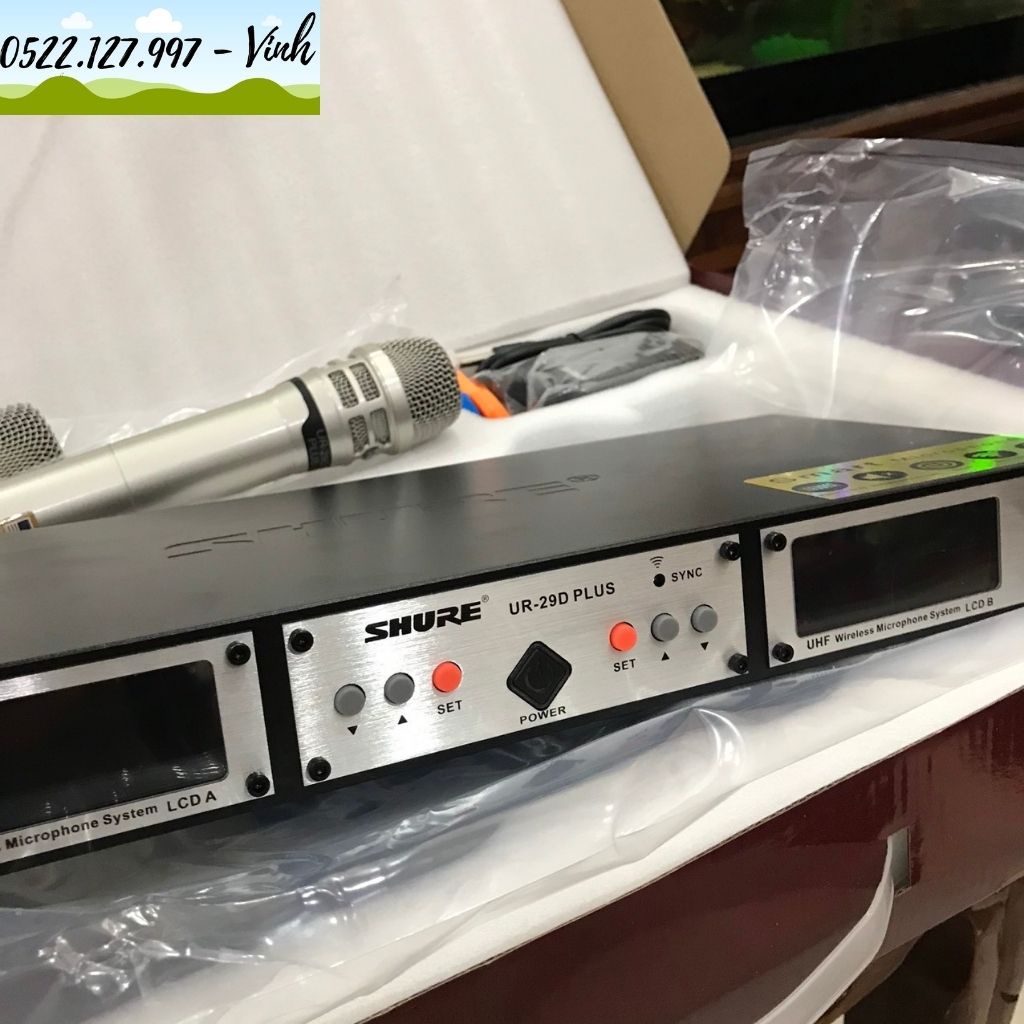 Micro không dây SHURE UR29D PLUS  - Gia Khang Shop