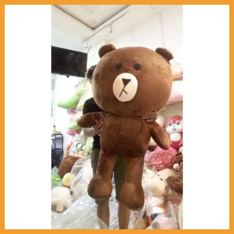 Gấu Bông Brown - Gấu Bông Brown To Cao Cấp Màu Socola Khổ Vải 95cm tới 1m5 Qùa Tặng Ý Nghĩa Rio Store Toys