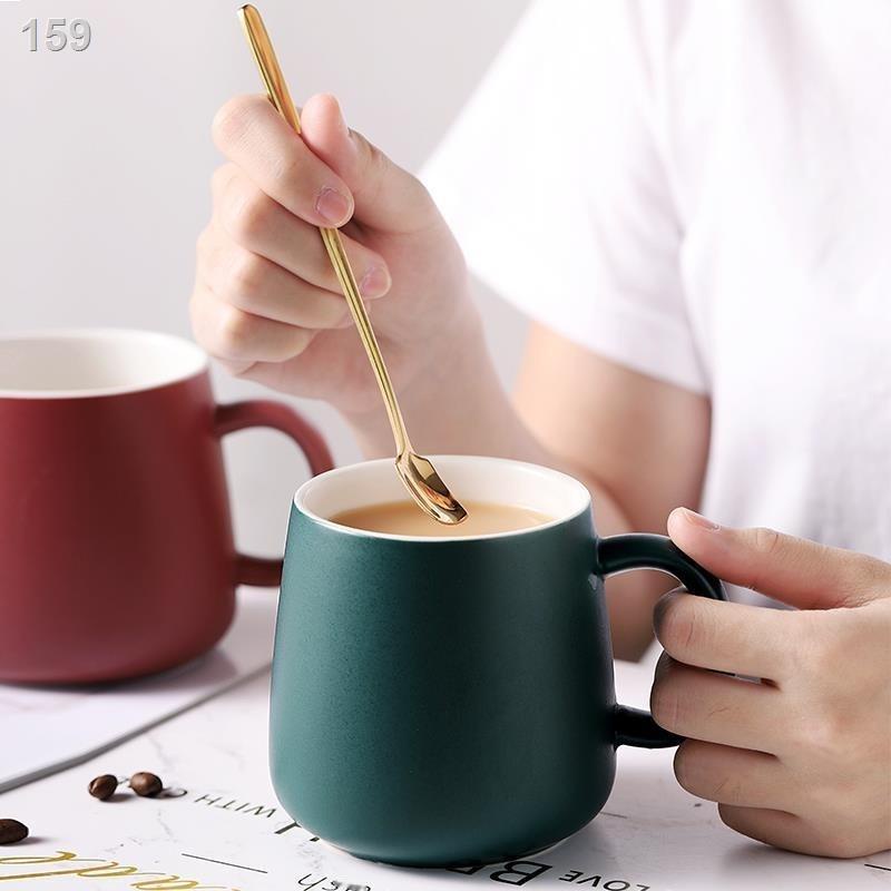 ☄∏∏Bắc Âu cốc cá tính sáng tạo phong cách Nhật Bản đơn giản bột yến mạch cà phê gia đình xu hướng gốm sứ uống cốc
