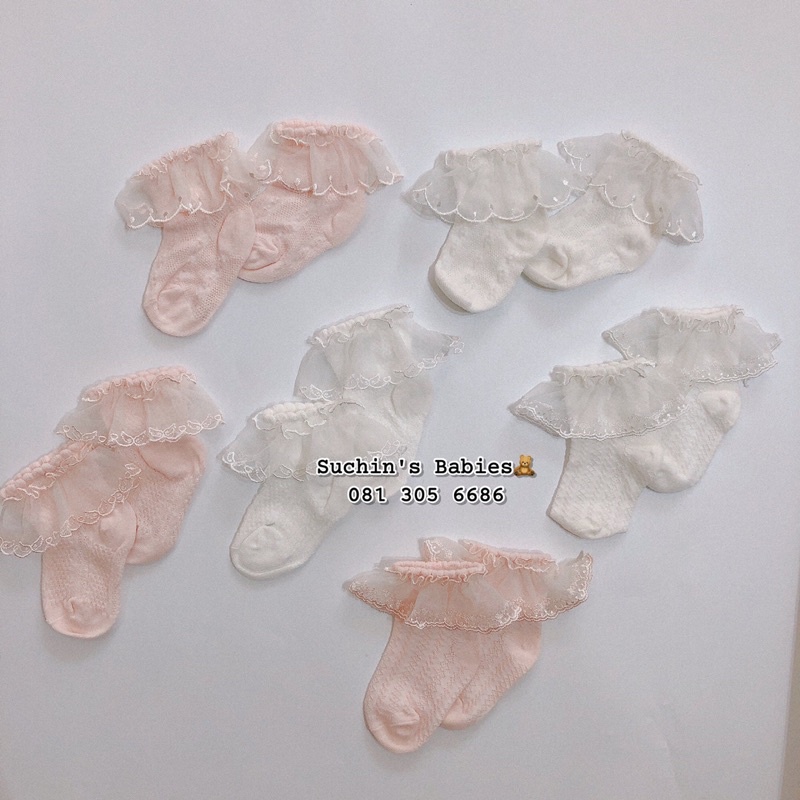 Tất ren công chúa cho bé gái Suchin TKID0012